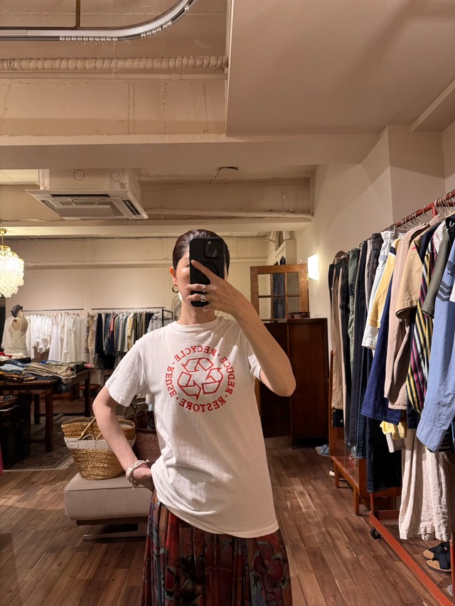 【90s VTG】Hanes BEEFY-T リサイクルマーク Tシャツ USA製 シングル
