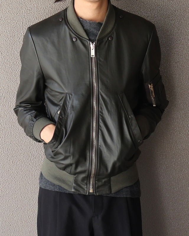 【PaulSmith】Leather Bomber Jacket
