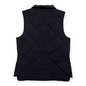 美品 Mademoiselle NON NON マドモアゼルノンノン キルティング ライト ダウンベスト サイズ 38 M /ブラック系/パパス/日本製