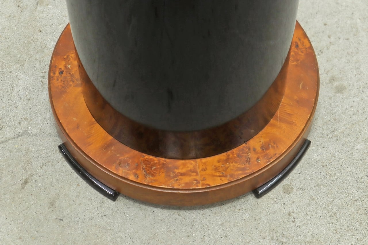 在庫2台 クラシカル 円筒型 花台 展示台 サイドテーブル 鏡面仕上げ