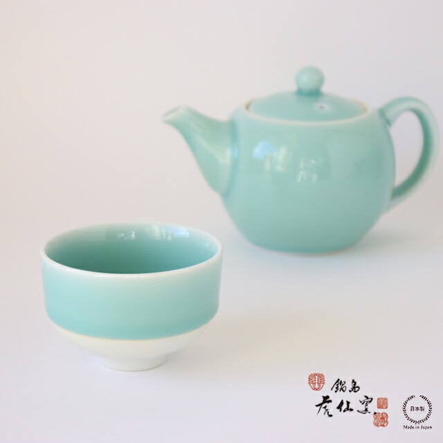 鍋島虎仙窯 鍋島青磁 煎茶碗 1個入り【 湯呑 茶碗 磁器 贈り物 釉薬 】