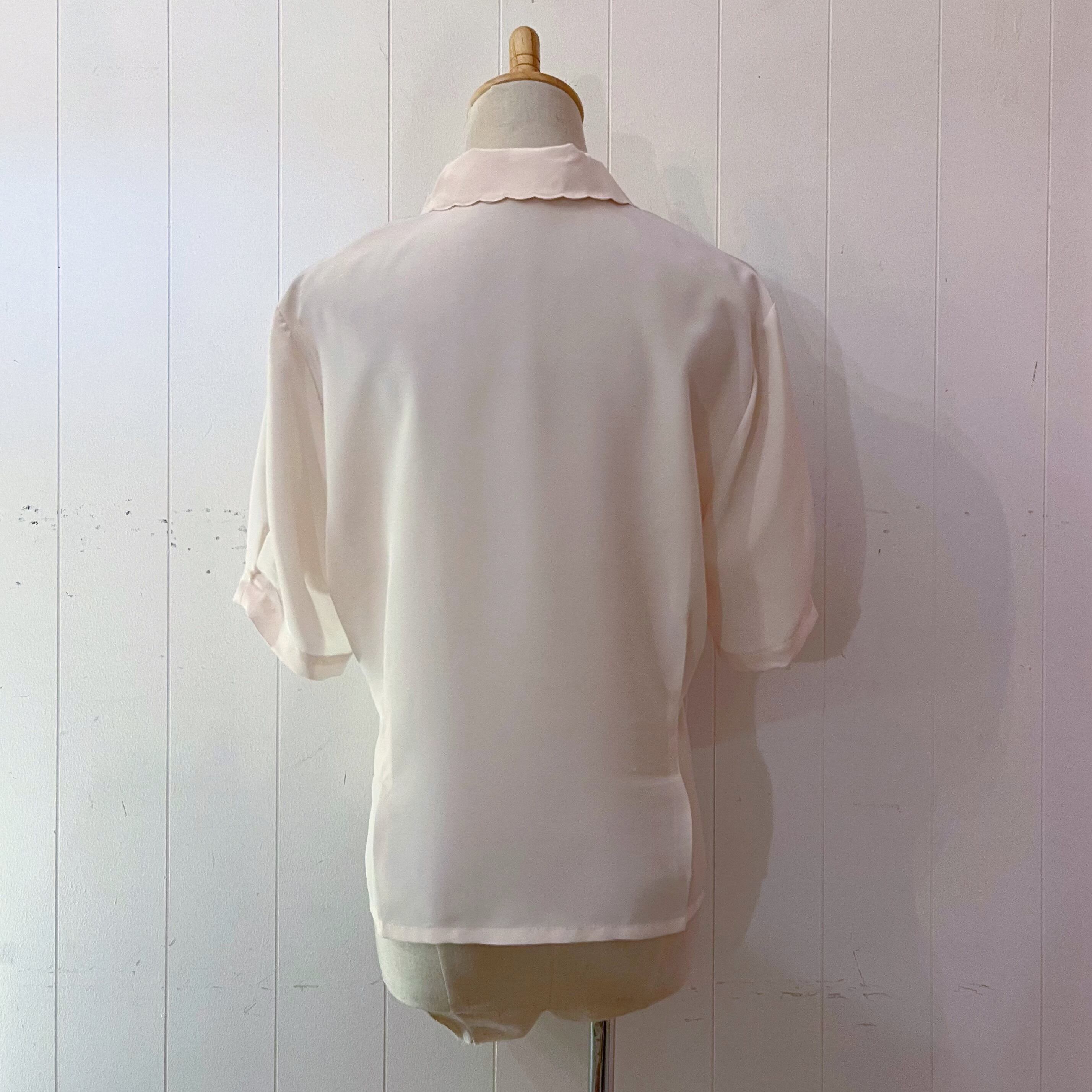 hidden heart pale pink blouse