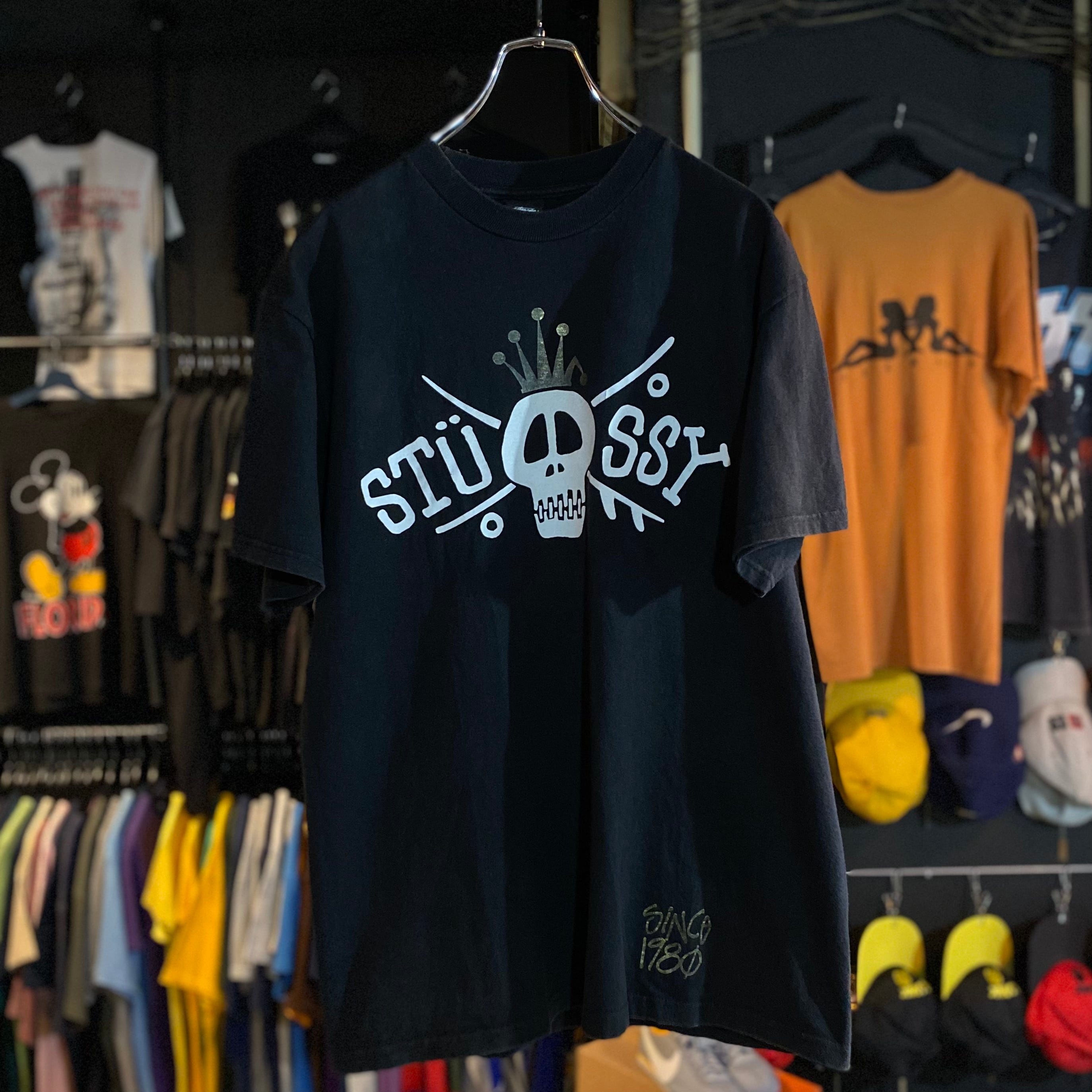 00s stussy crown skull tee | 古着屋 顏（かんばせ）