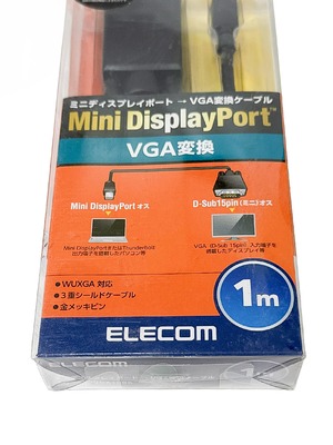 エレコム MiniDisplayPort-D-Sub15変換ケーブル パソコンとD-Sub15ピン入力端子を接続 新品