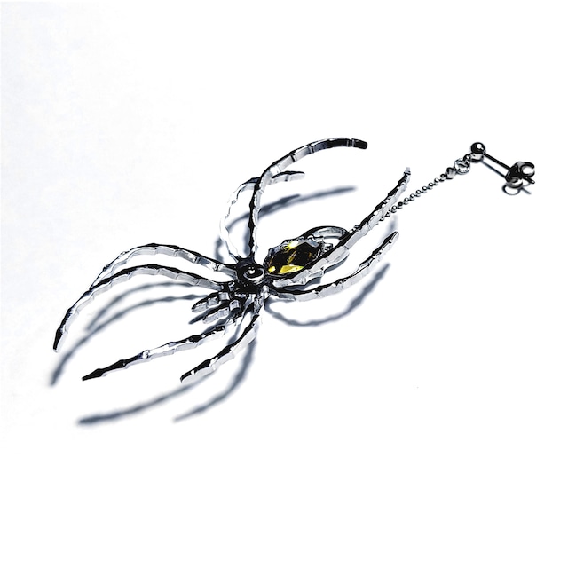 片耳用 【蜘蛛ピアス・イヤリング】 迫力のある大きめサイズ! / プレゼントとしてもおしゃれ