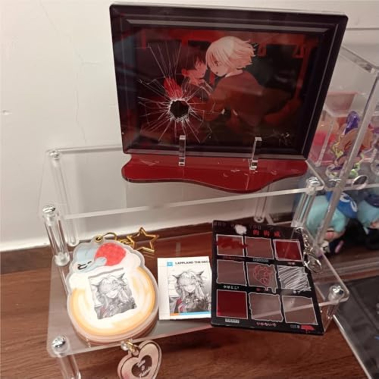 SIYINGSAERY アクリルスタンド フィギュア ディスプレイ ステージ コレクション 透明 ひな壇 組み立て式 人形 アクセサリー 展示 コレクション 棚 クリア (2段/30cm)