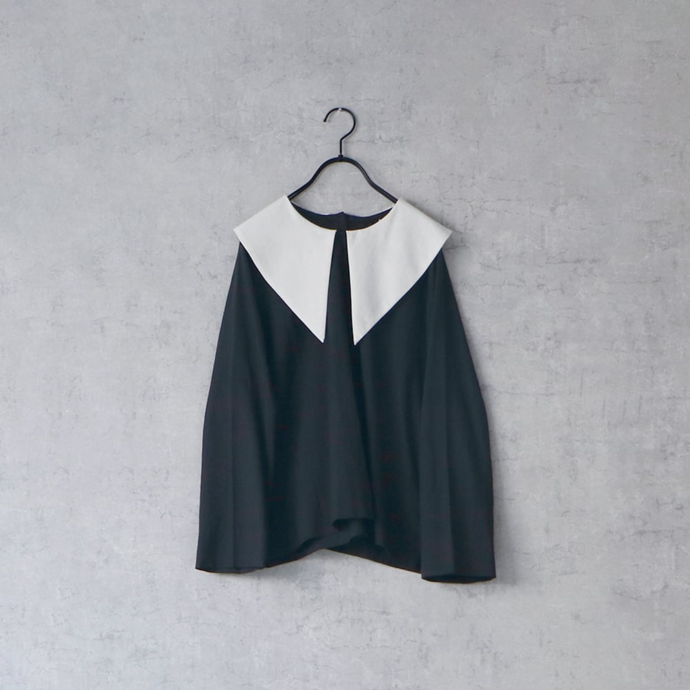 リネン100% MAGALI マガリ プルオーバー ブラウス くるみボタン