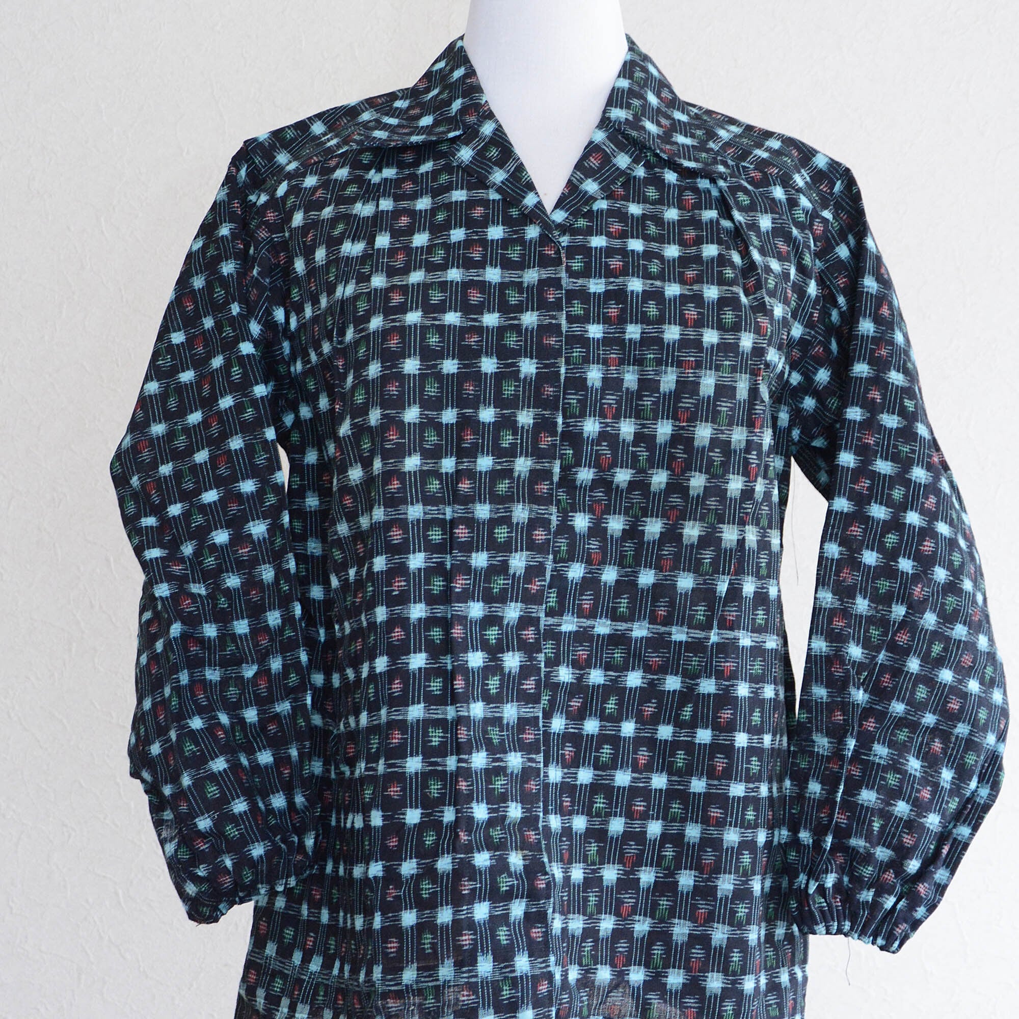 古布 和服 シャツ ジャケット 絣 木綿 ジャパンヴィンテージ 古布 和服 シャツ ジャケット 絣 木綿 ジャパンヴィンテージ