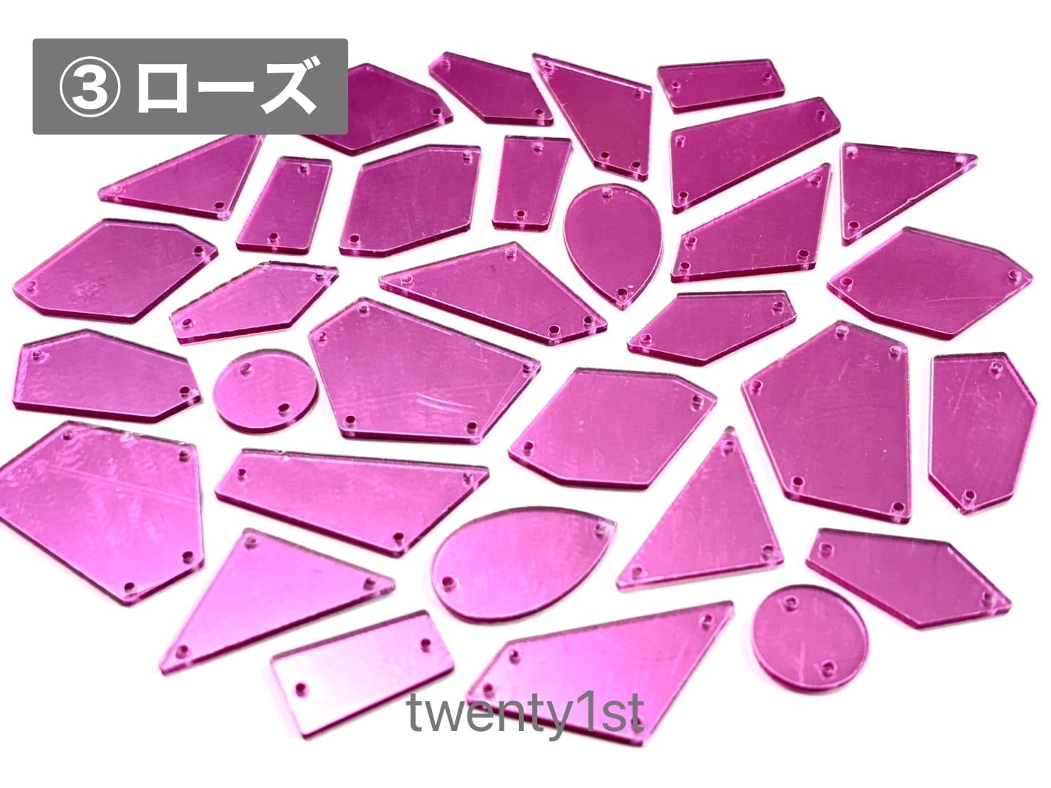 カラーが選べる》アクリルミラーパーツ[30枚] | twenty1st 衣装用