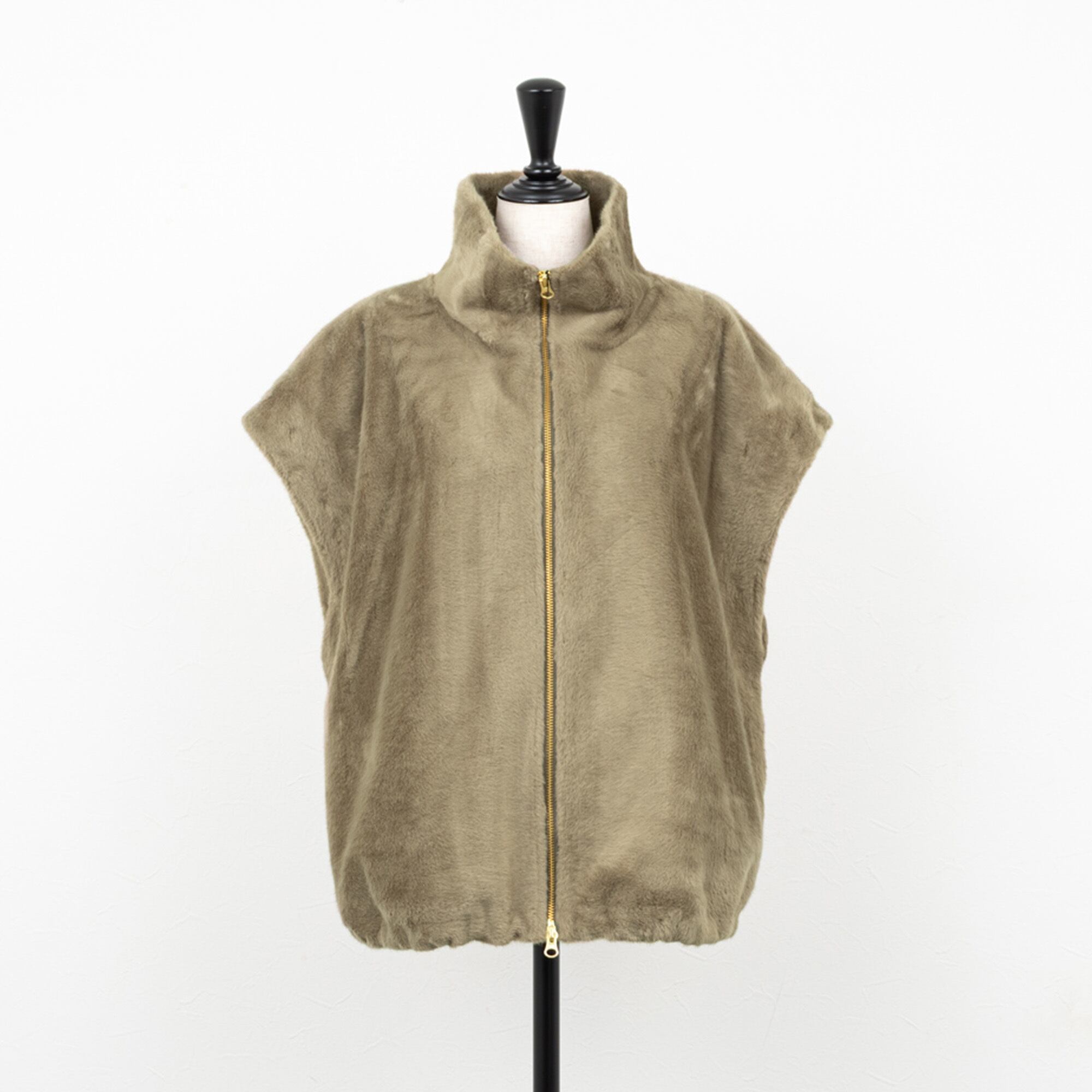 MICA&DEAL／マイカアンドディール】スタンドカラーファーダブル