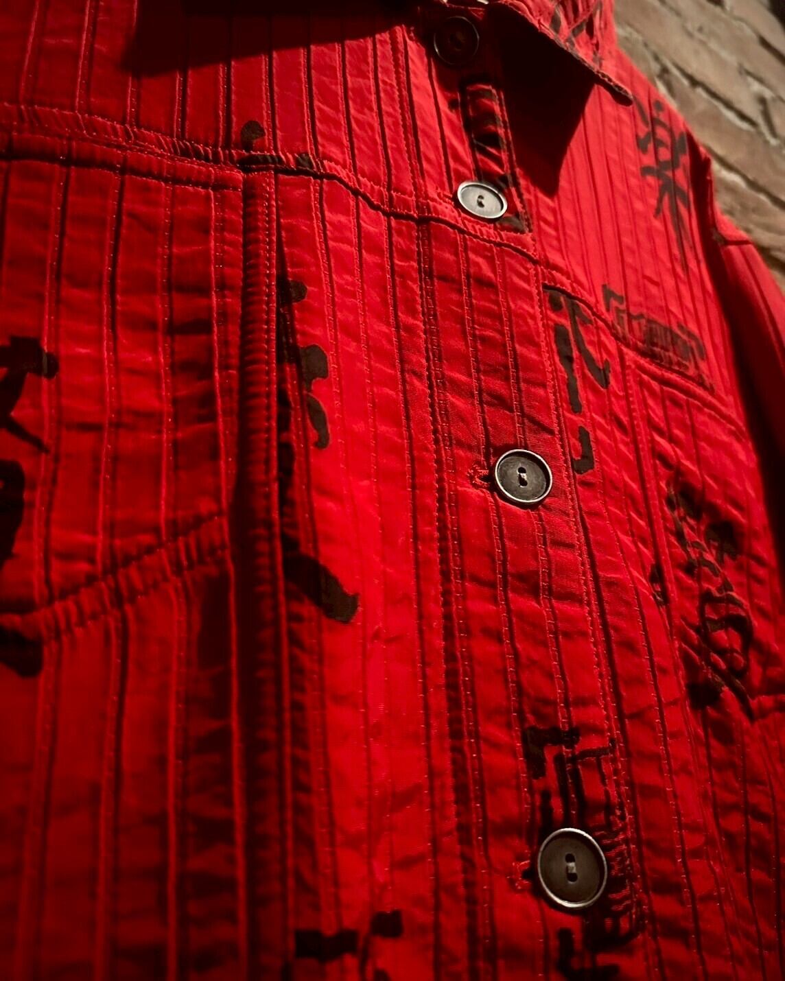 Caka act3】漢字 Total Pattern Nylon Short Jacket | Caka(カカ