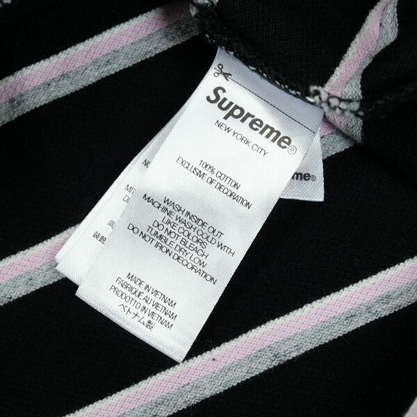 トップス 26ss s Supreme Washed Stripe Polo BLACK Size【L】 SUPREME シュプリーム 26SS Washed Stripe Polo Black