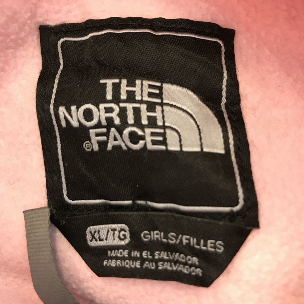 THE NORTH FACE フリース ジャケット キッズ XL ピンク グレー ノース ...