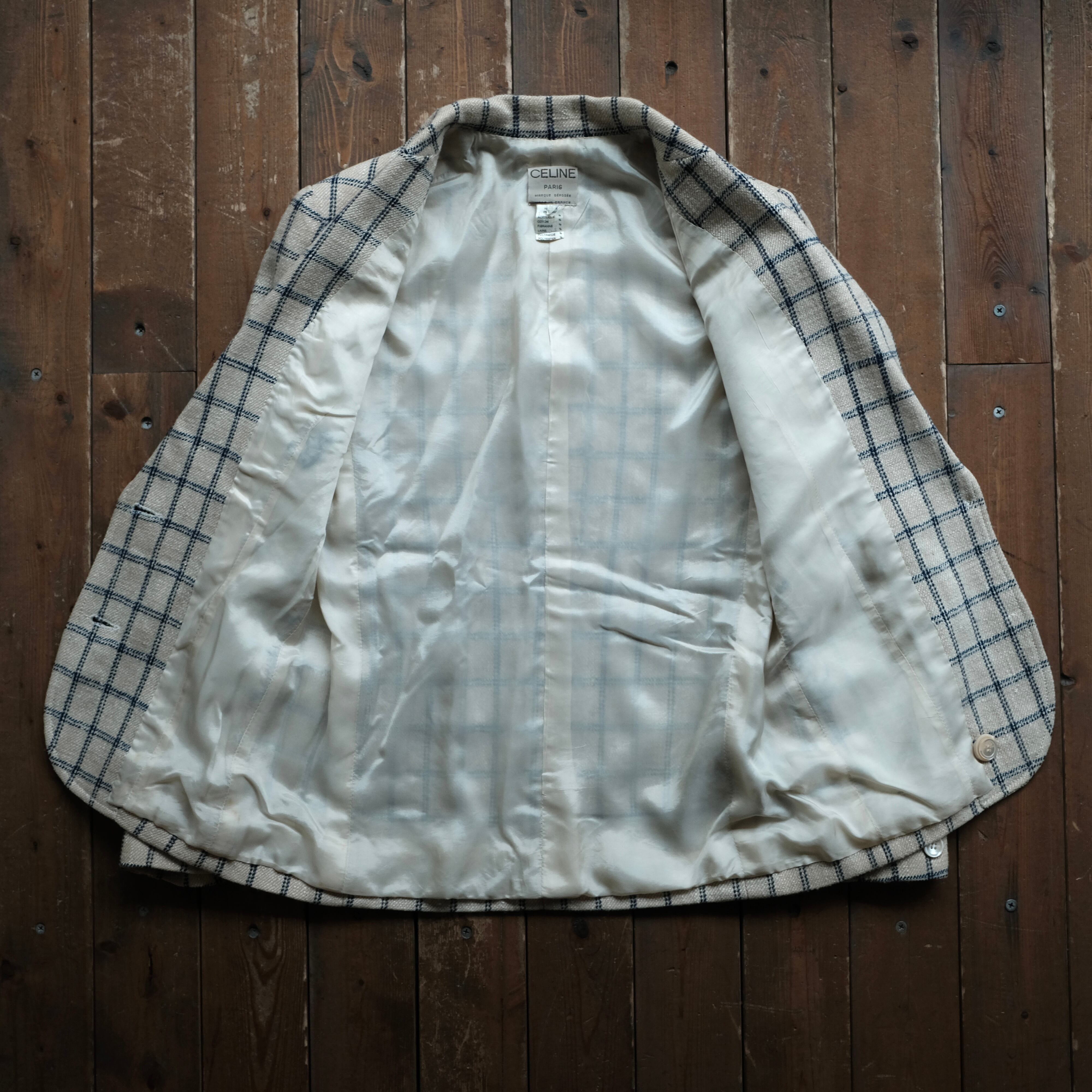 CELINE 80S WINDOWPANE CHECK SUIT | safarionline