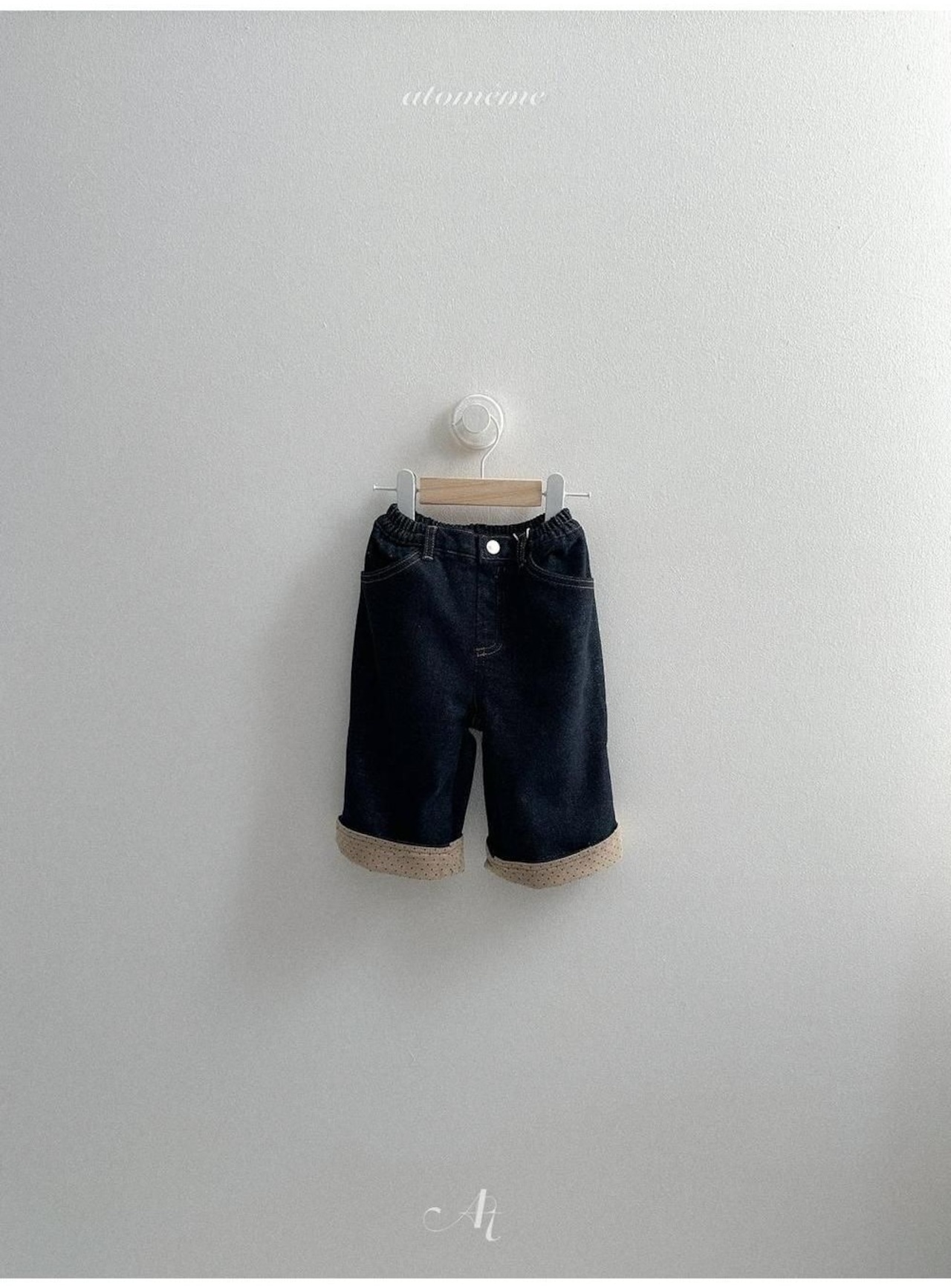 〖取寄〗韓国子供服 / 26winter / atomeme / ノンフェードロールアップデニム / キッズ *S~XL*