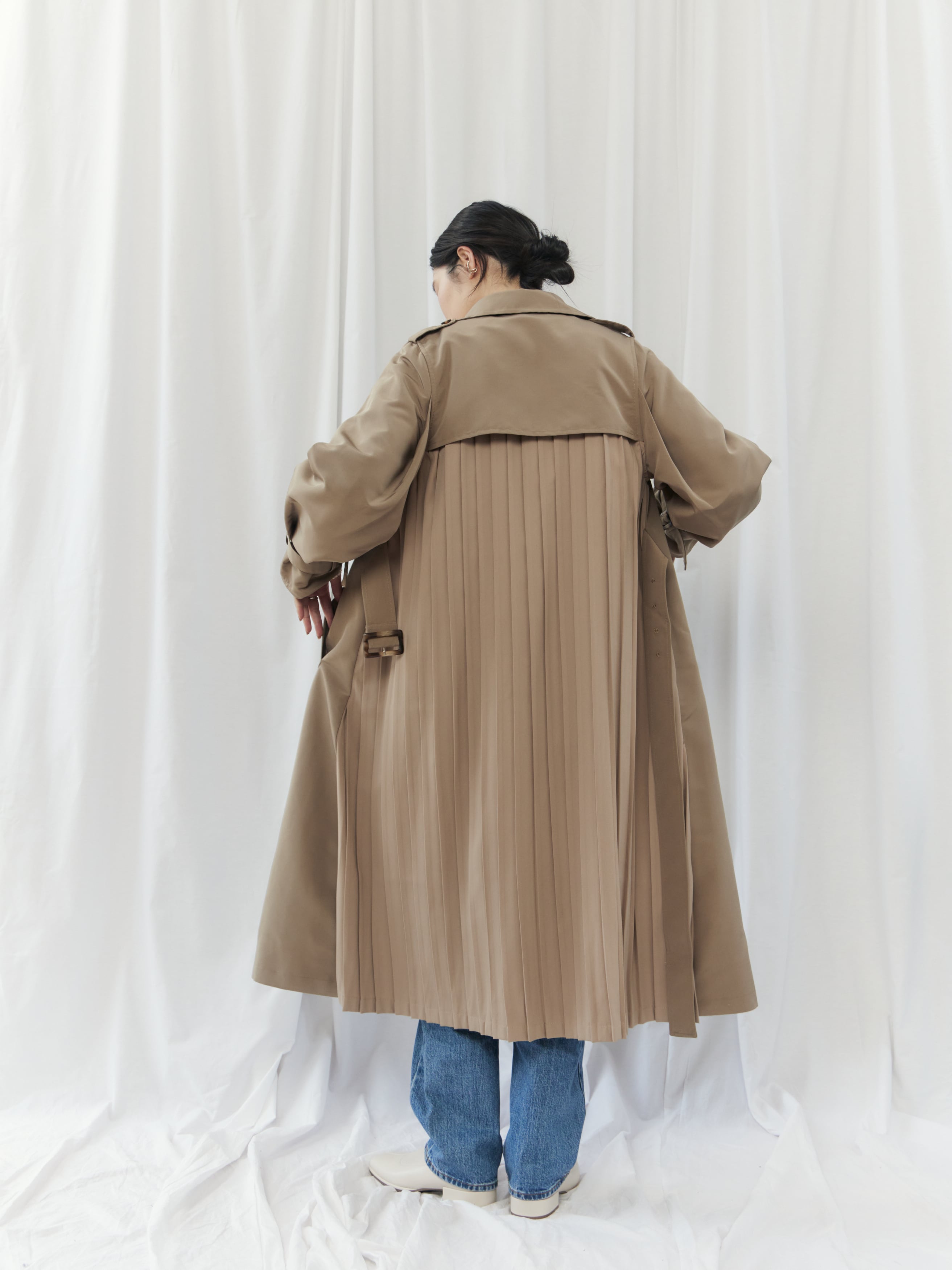 BACK PLEATED COAT（ﾊﾞｯｸﾌﾟﾘｰﾂｺｰﾄ）【3676101】 | CIEL'AIR
