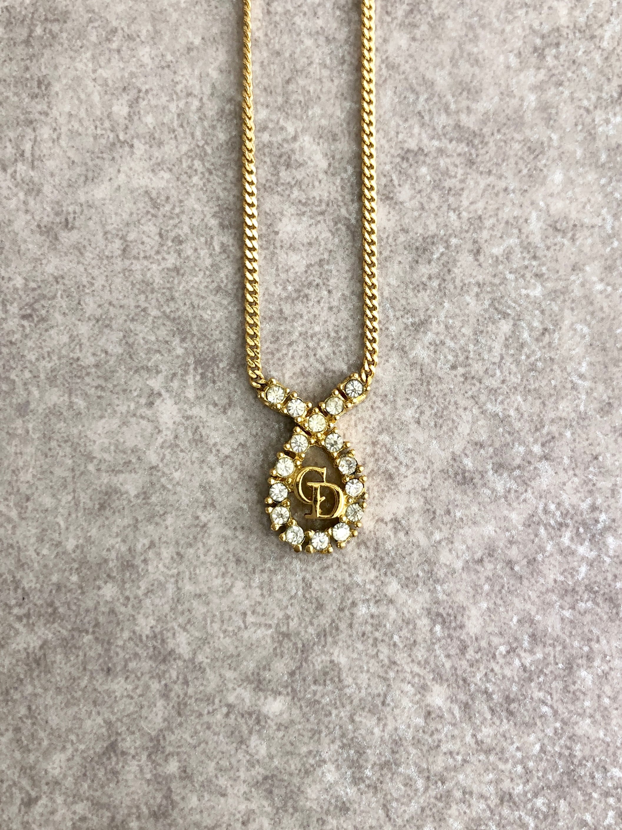 Christian Dior クリスチャン ディオール ネックレス ゴールド