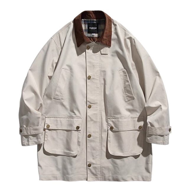 Corduroy collar coat 2059