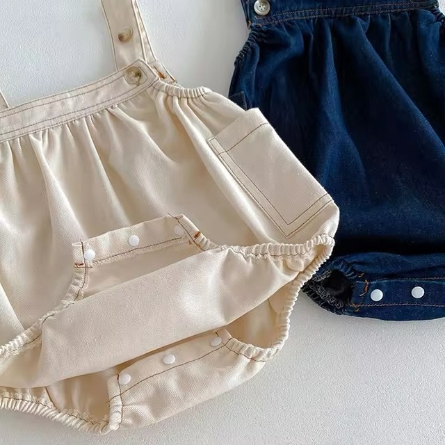 【取寄】オールシーズン着回せちゃう使い勝手抜群なサロペットロンパース