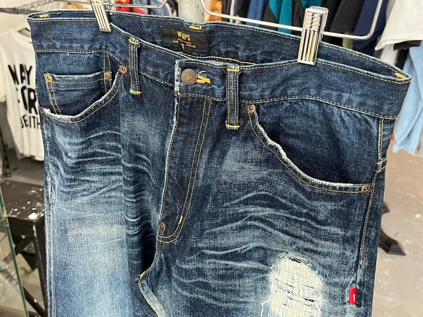 WTAPS BLUES BASIC TRASH DENIM MEDIUM 76271 | BRAND BUYERS OSAKA