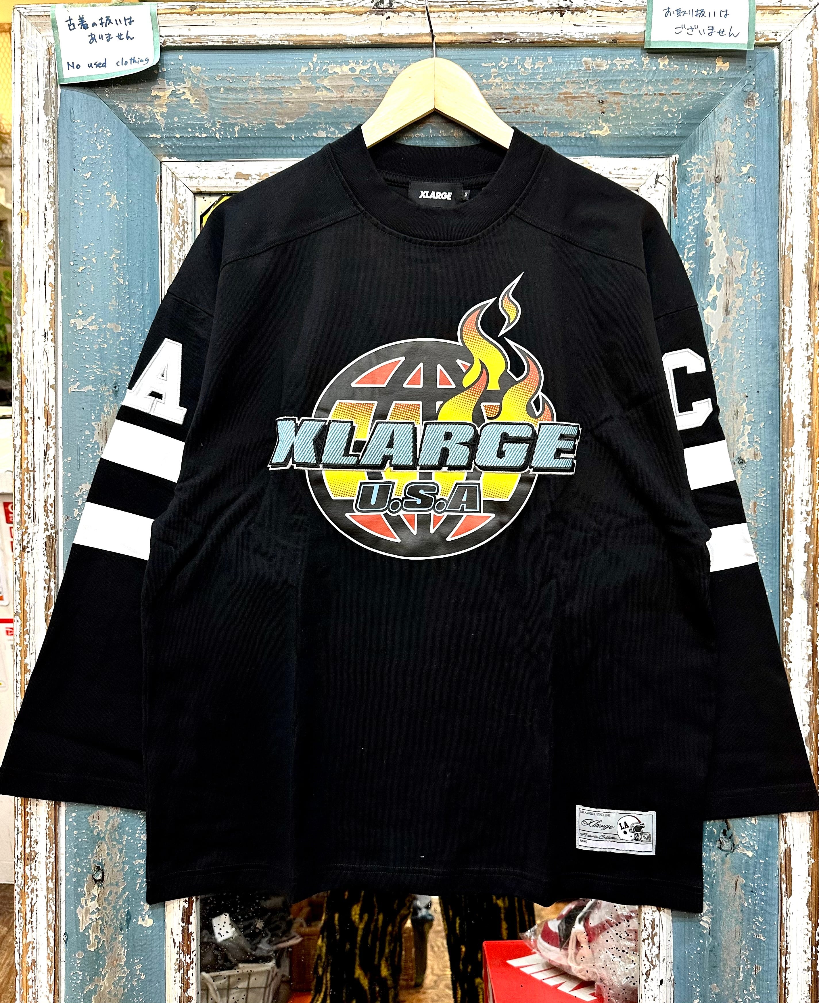 PHATRNK フットボールシャツ ブラック XL XLARGE フットボール 7部袖 Tシャツ | andco