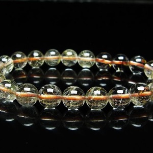 ルチルクォーツ ブレスレット 8mm タイチンルチル ブレスレット メール便可 111-49145