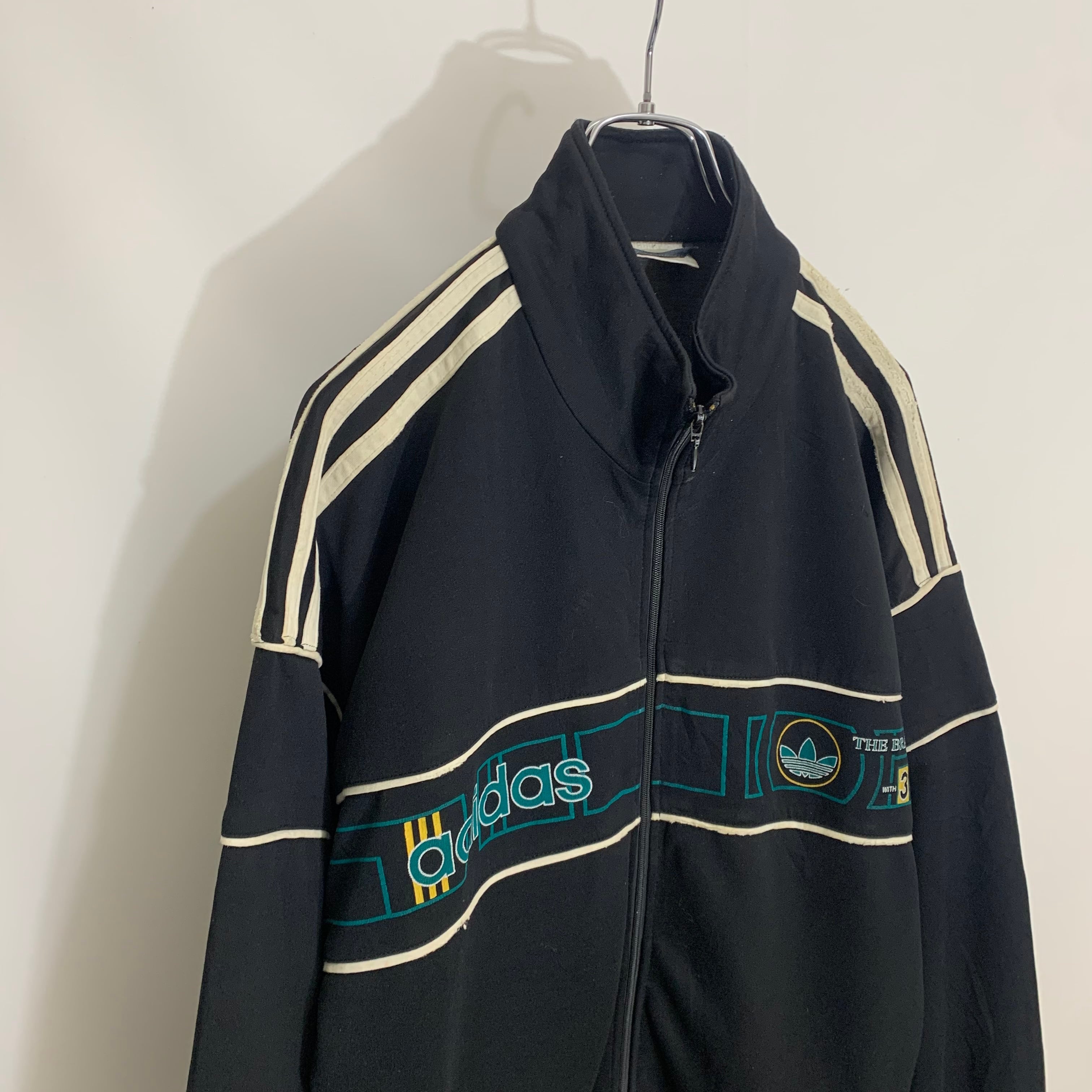 アディダス adidas トラックジャケット ジャージ 80s 90s 黒