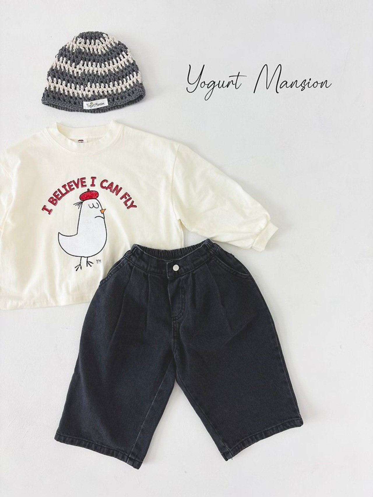 【取寄/韓国直送】Yogurt Mansion  I can fly Tシャツ｜秋服｜韓国子供服｜26/AT