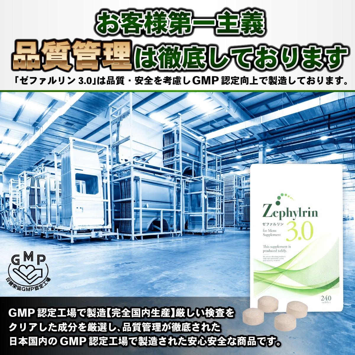 栄養機能食品】ゼファルリン3.0 ビタミン 亜鉛 シトルリン アルギニン