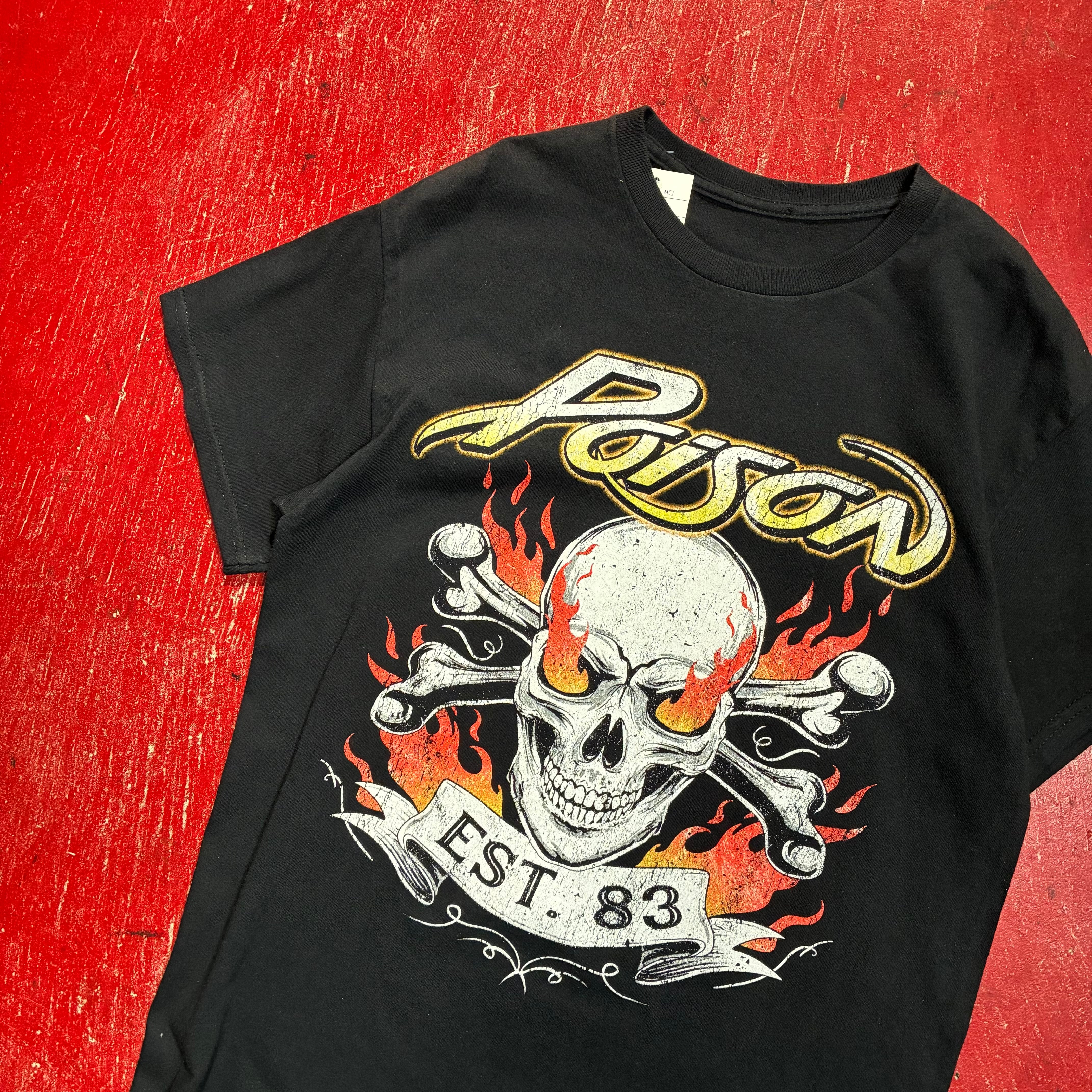 Poison バンドTシャツ 黒 ポイズン バックプリント | 古着屋 the moon