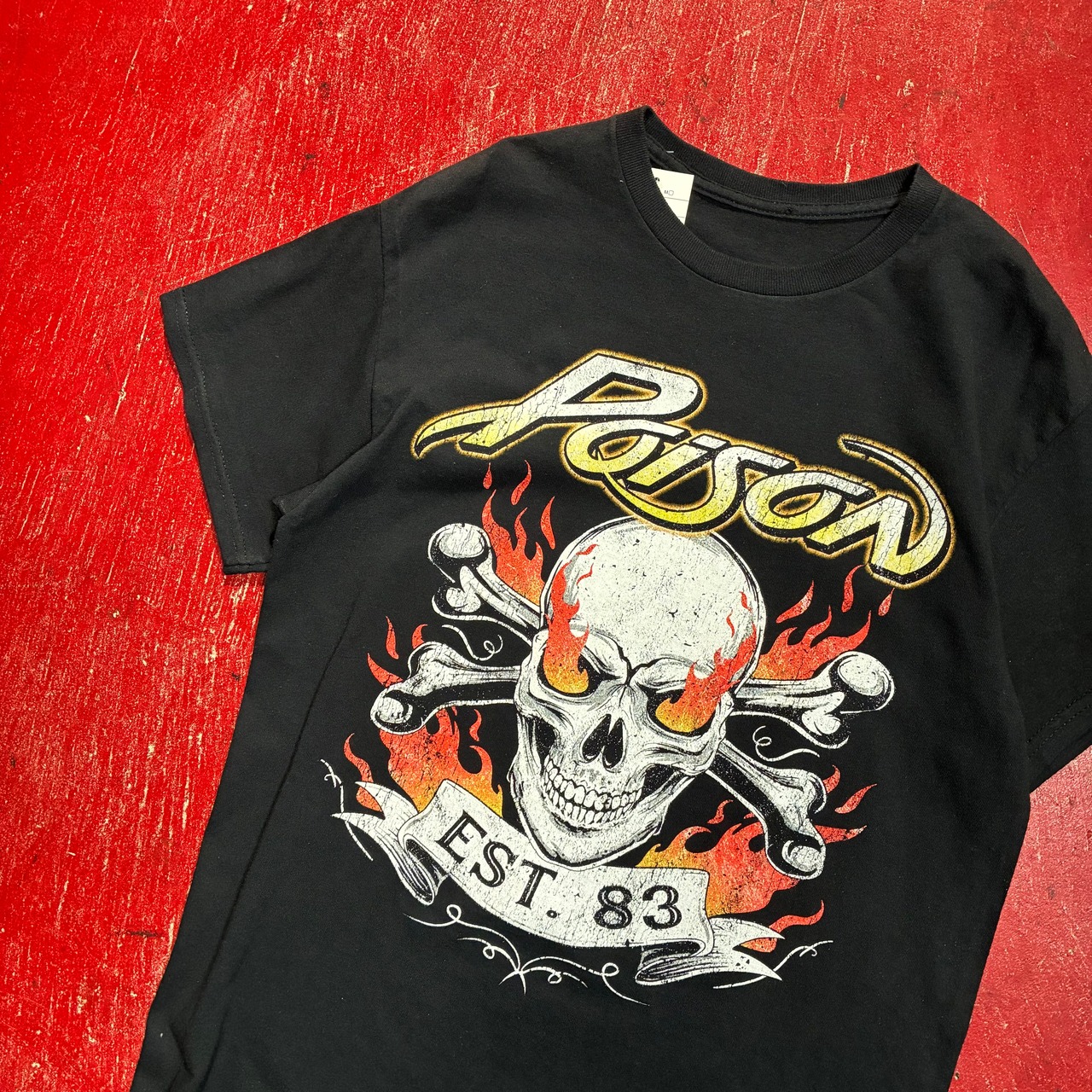 Poison バンドTシャツ 黒 ポイズン バックプリント