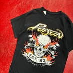 Poison バンドTシャツ 黒 ポイズン バックプリント