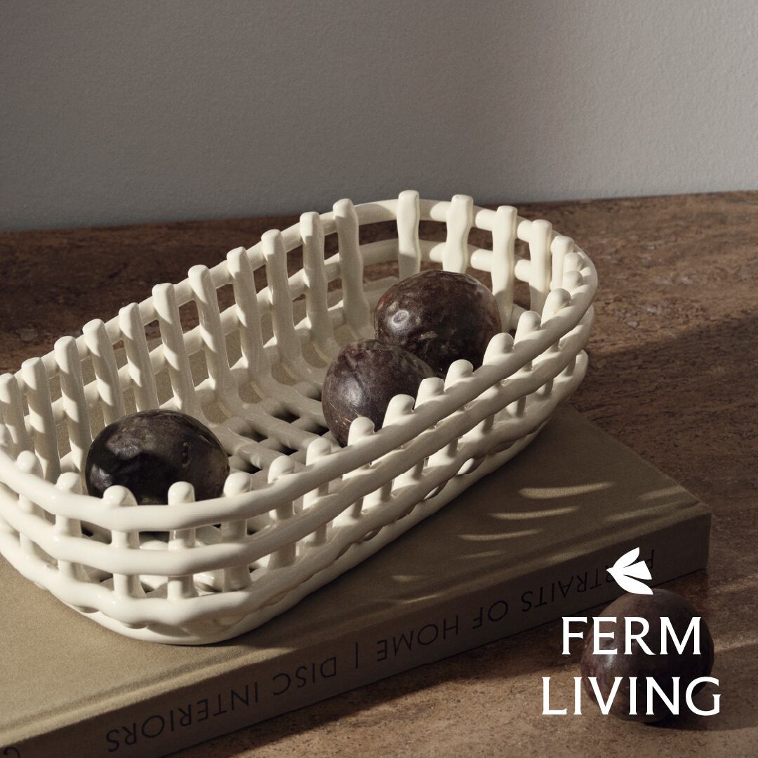 Ferm Living - Ceramic Basket / Oval