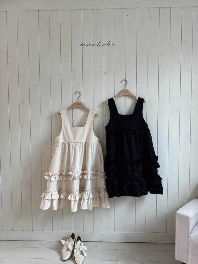 【予約】monbebe Mono frill one-piece (adult)
