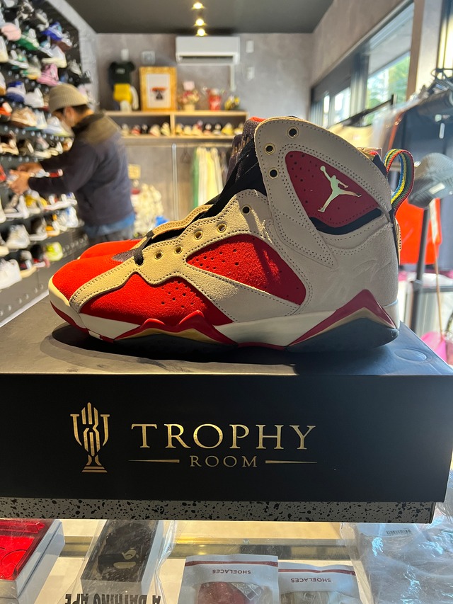 Trophy Room × Nike Air Jordan 7 "True Red and Obsidian" US10.5/28.5cm
