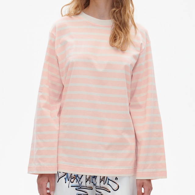 BAUM UND PFERDGARTEN　JEEVANA TOP　PEACH STRIPE