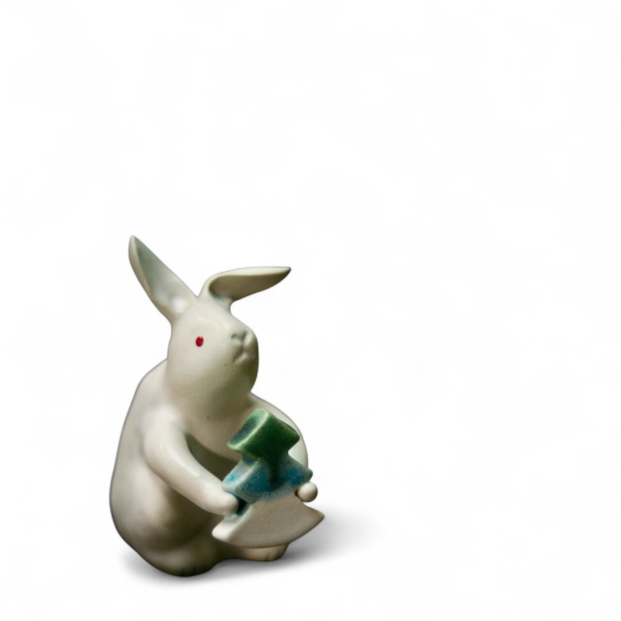 25 冬】Rabbit クリスマスツリーブルーを運ぶうさぎ | TSUNE;田中恒子