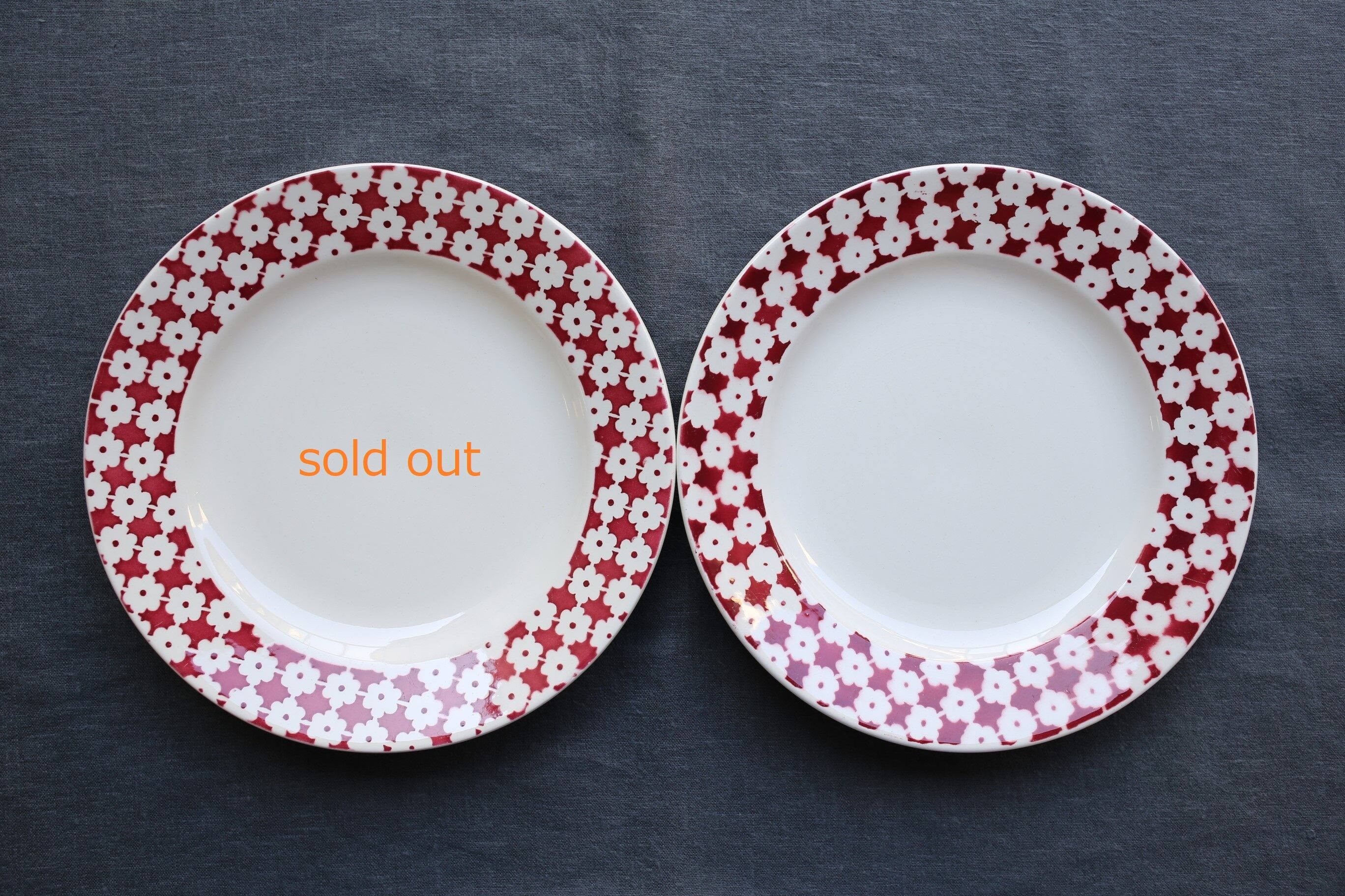 フランス アンティーク ヴィンテージ Sarreguemines サルグミンヌ 『JOSY』プレート