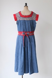 Floral accent wrap dress