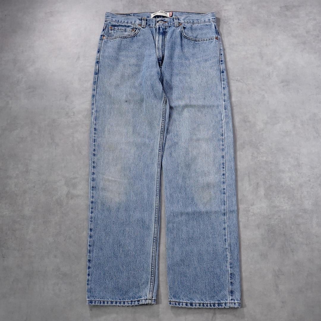 リーバイス505 Levis W34 ブルーデニム 青 00s 古着 17309