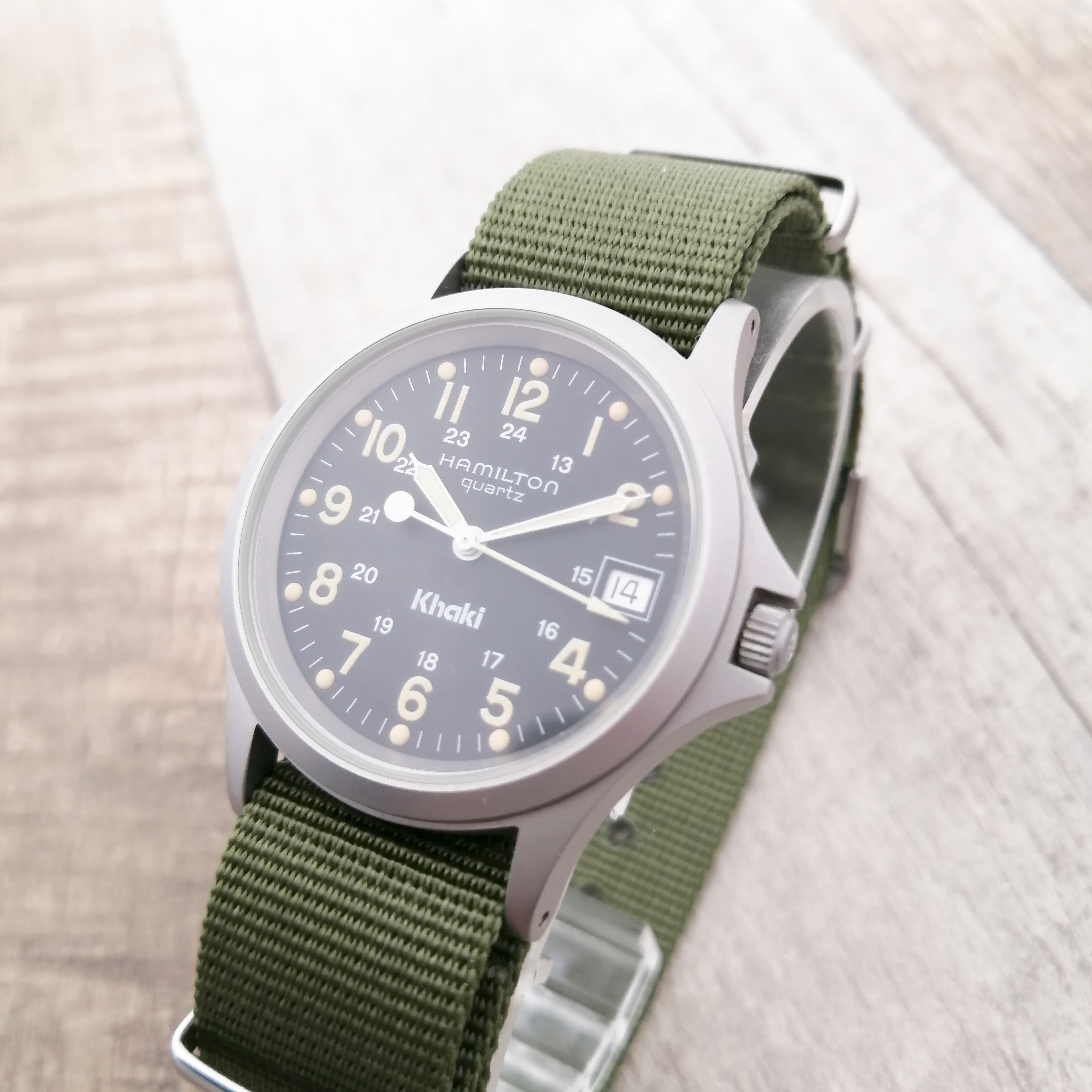 極美品 ハミルトン カーキ 動作保証付き メンズ ヴィンテージ 腕時計