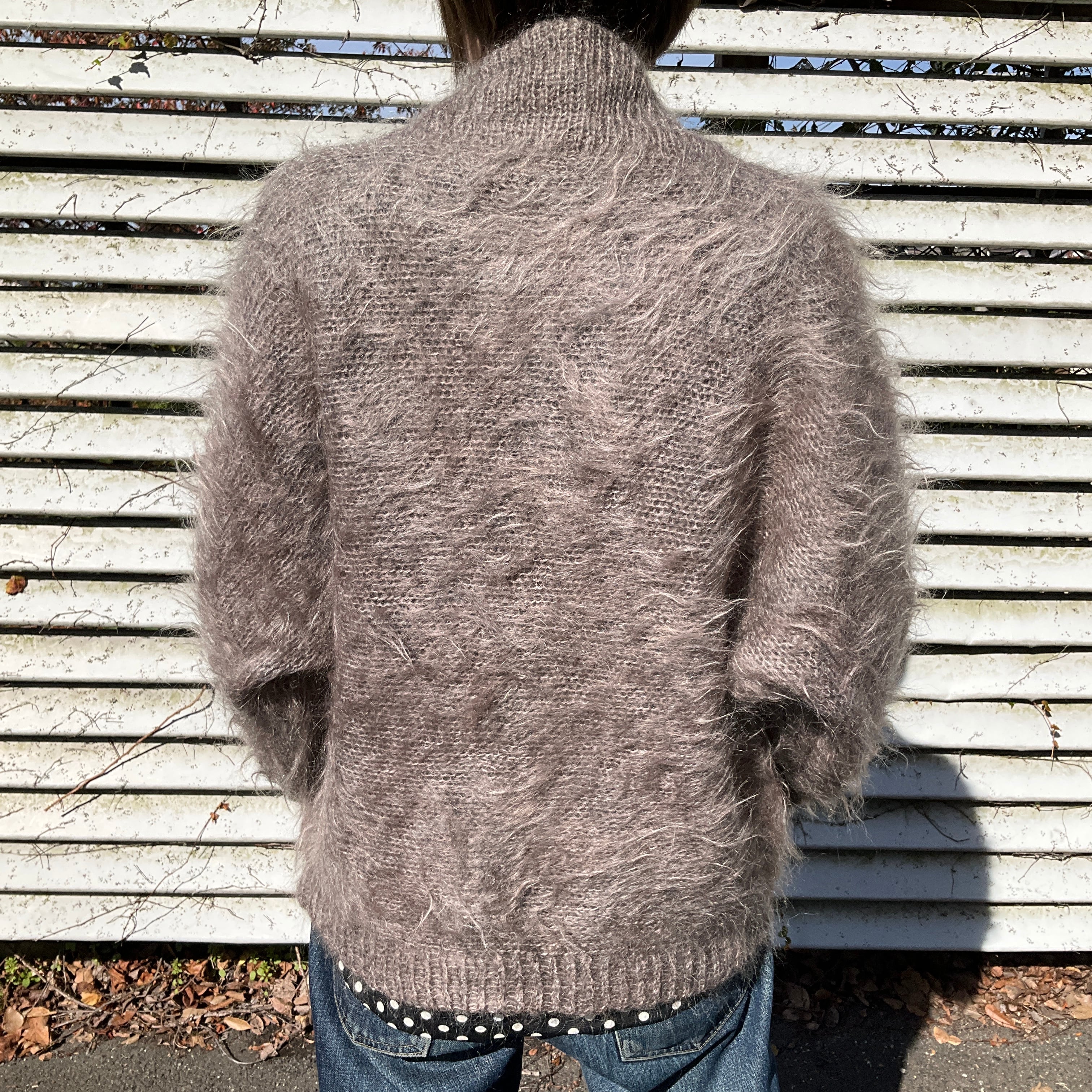 Lynn Alison デザイナーズ モヘア ニットカーディガン グレー Lynn Alison デザイナーズ モヘア ニットカーディガン グレー