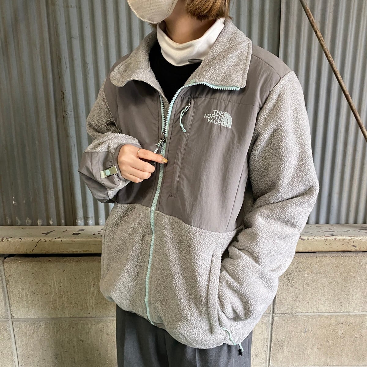 00s NIKE　グレーx黄 テック　ナイロンパンツ　ドローコード　M