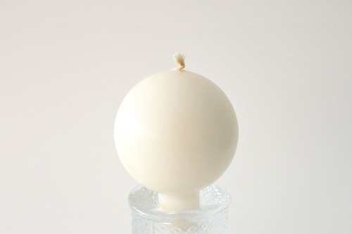 vintage ivory ball candle  / ヴィンテージ ボールキャンドル アイボリー
