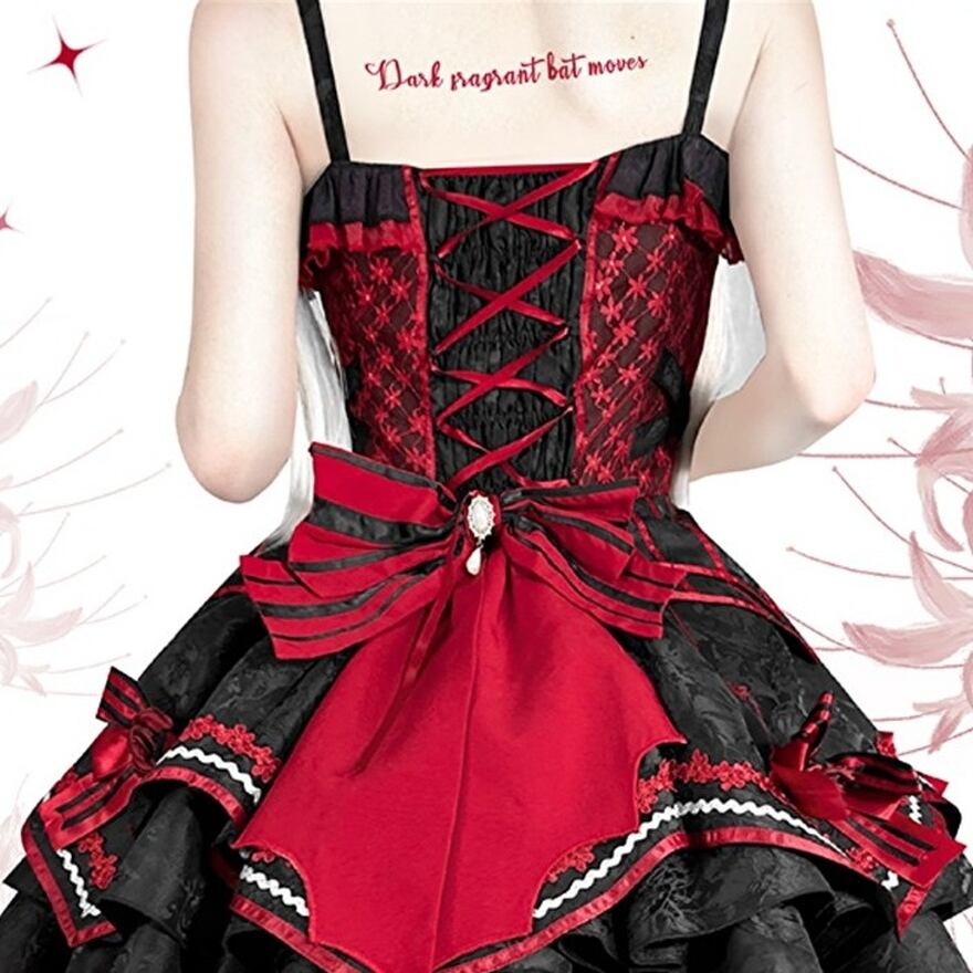 SEASONZ 4月出荷 ゴスロリ JSK ジャンパースカート フリル リボン