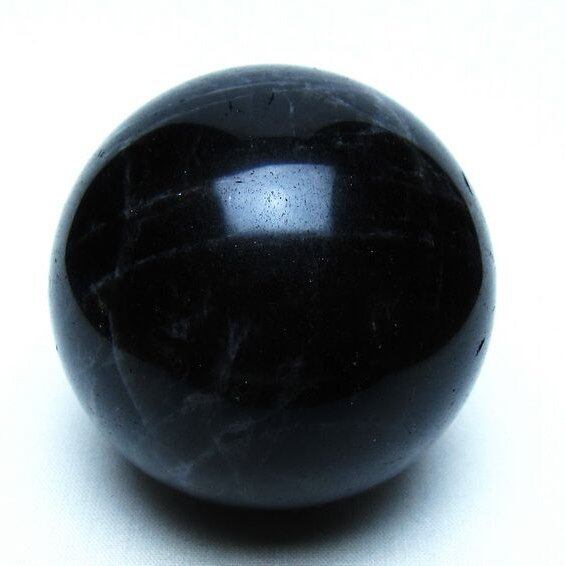 モリオン 黒水晶 丸玉 64mm 一点物 151-9554