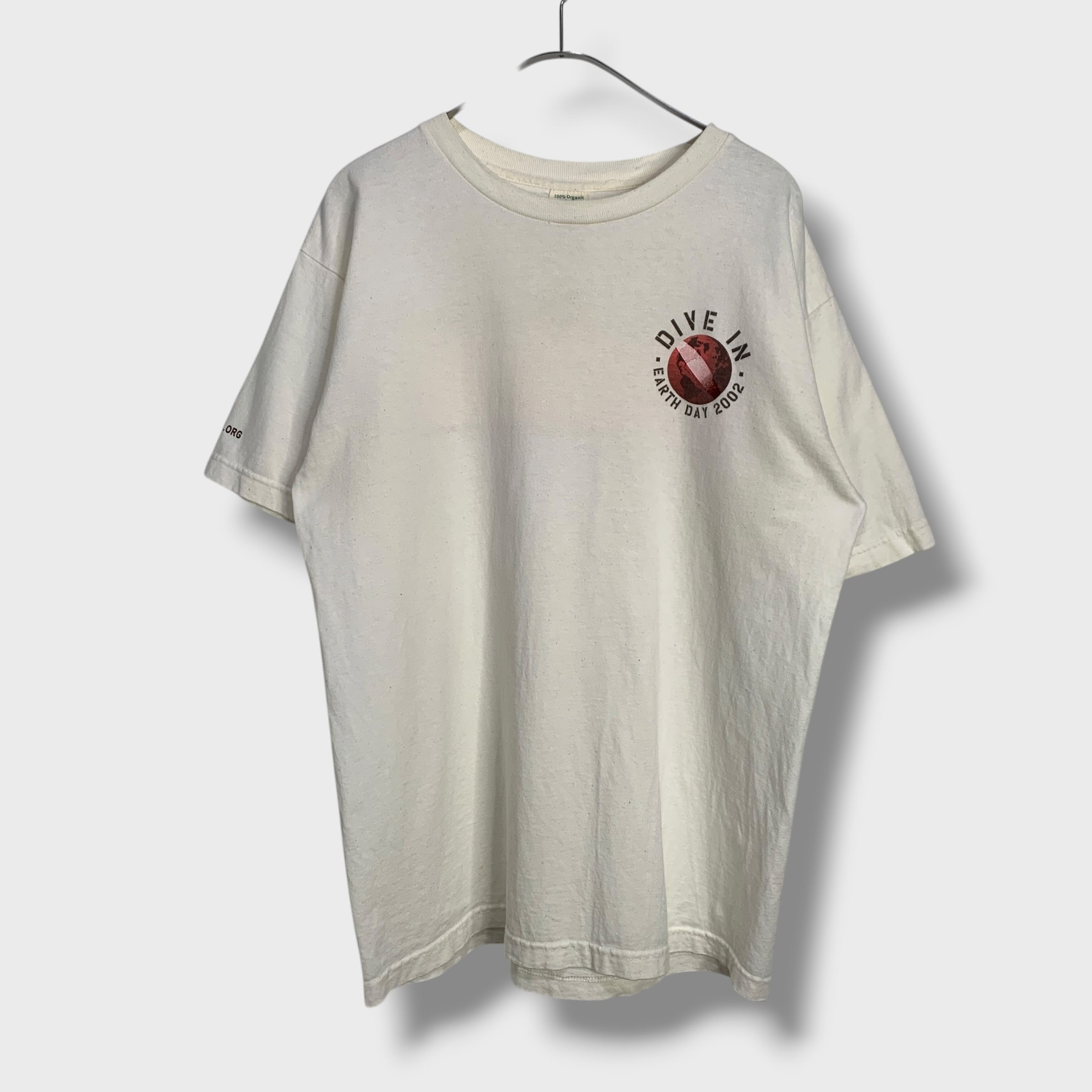 レア 00s USA製 パタゴニア ベネフィシャルTシャツ キナリ M 環境保護