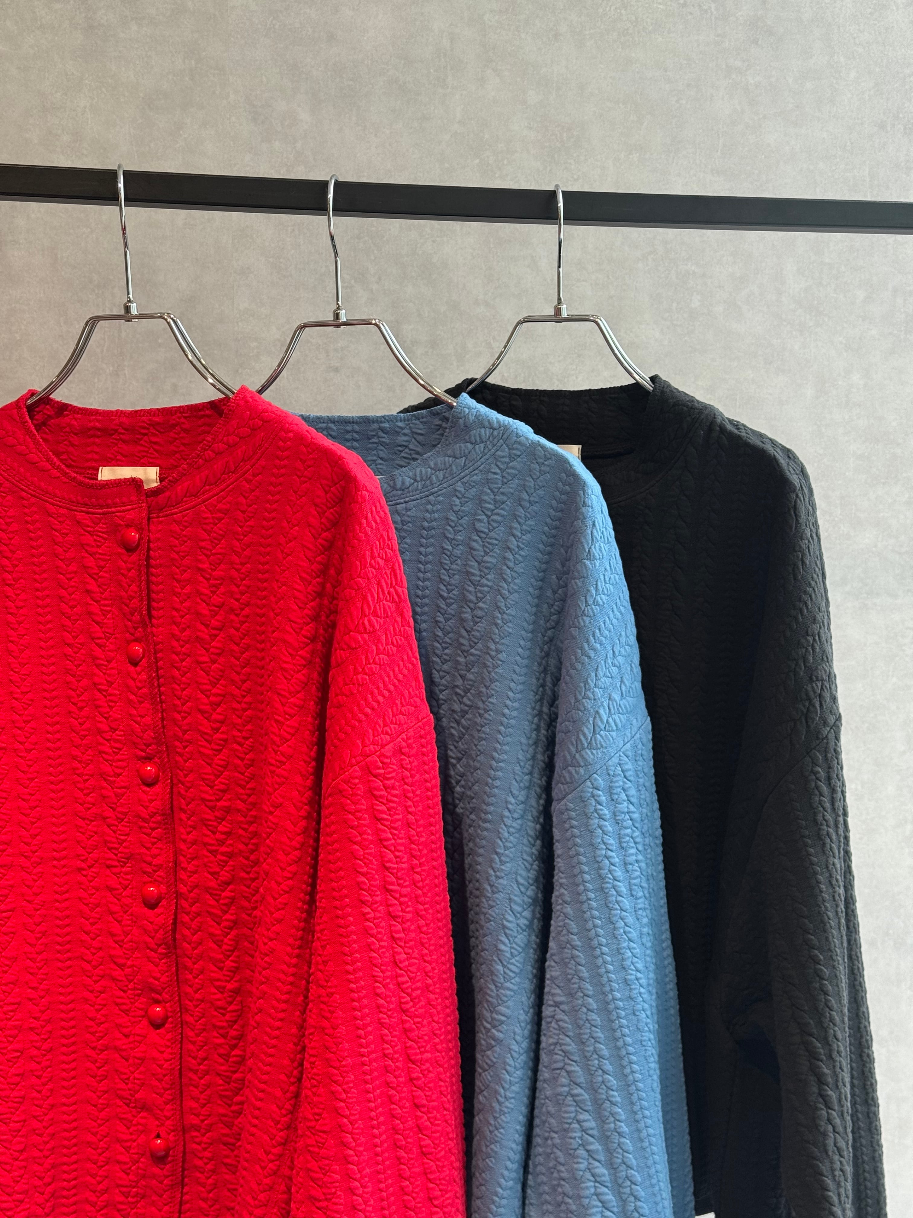 cable quilt jacket cardigan