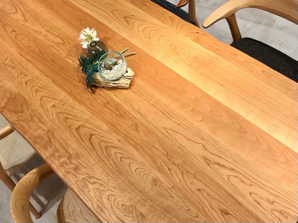 アメリカンブラックチェリー7PIECES_1800×840×30_横浜元町店_テーブル