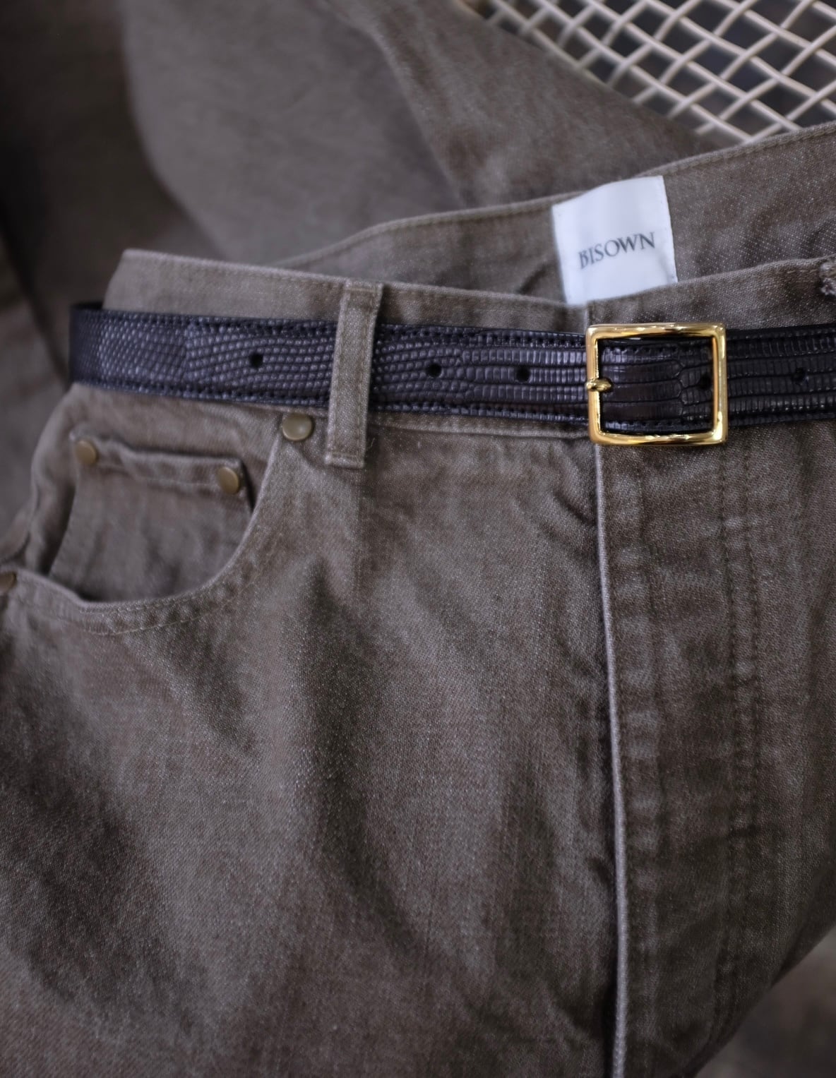 BISOWN]PURE STRAIGHT KHAKI DENIM | YES-姫路の美容院と服のお店YES
